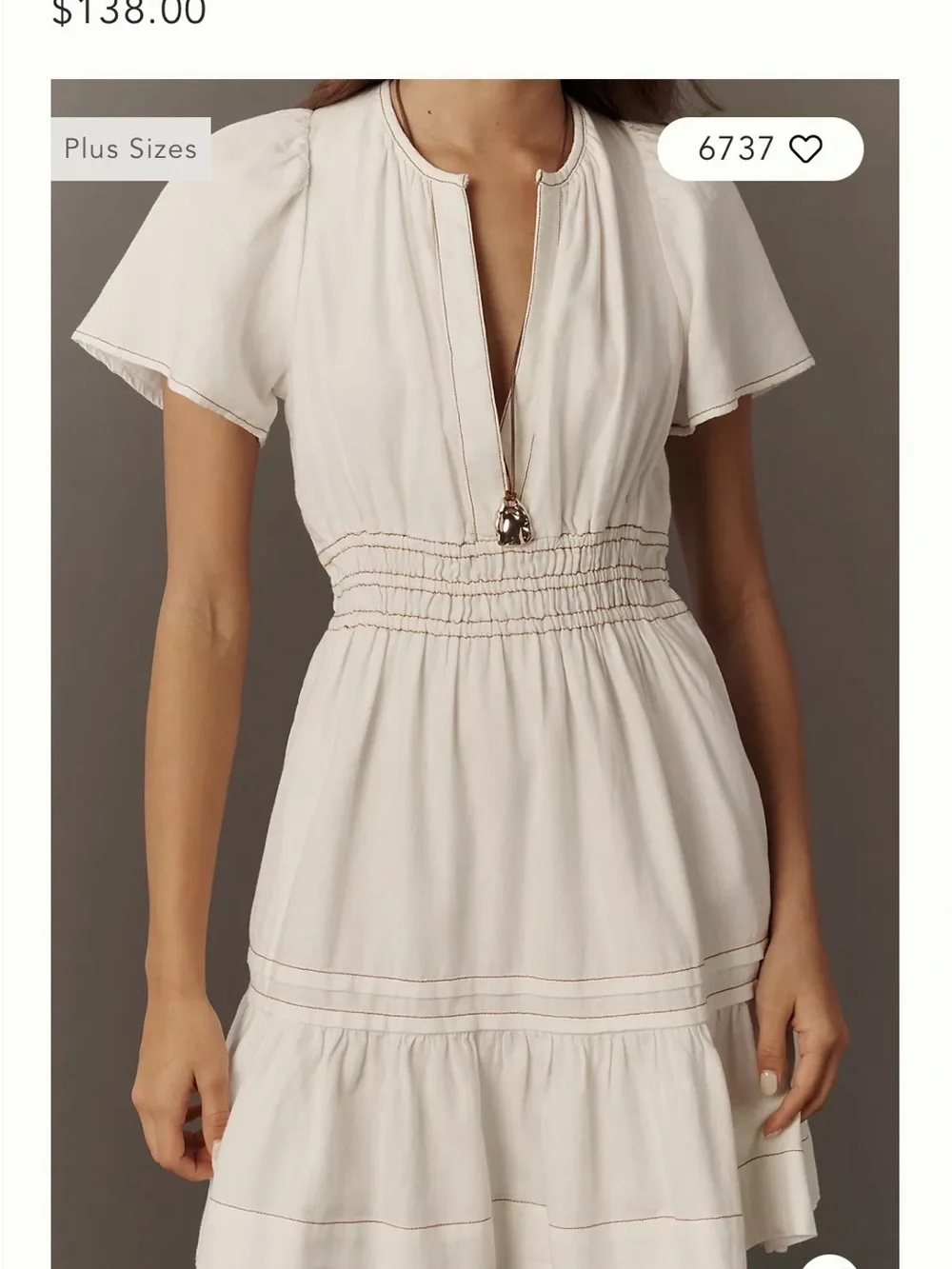 NWT Anthropologie Somerset Mini Dress with Pockets - Picture 2 of 6